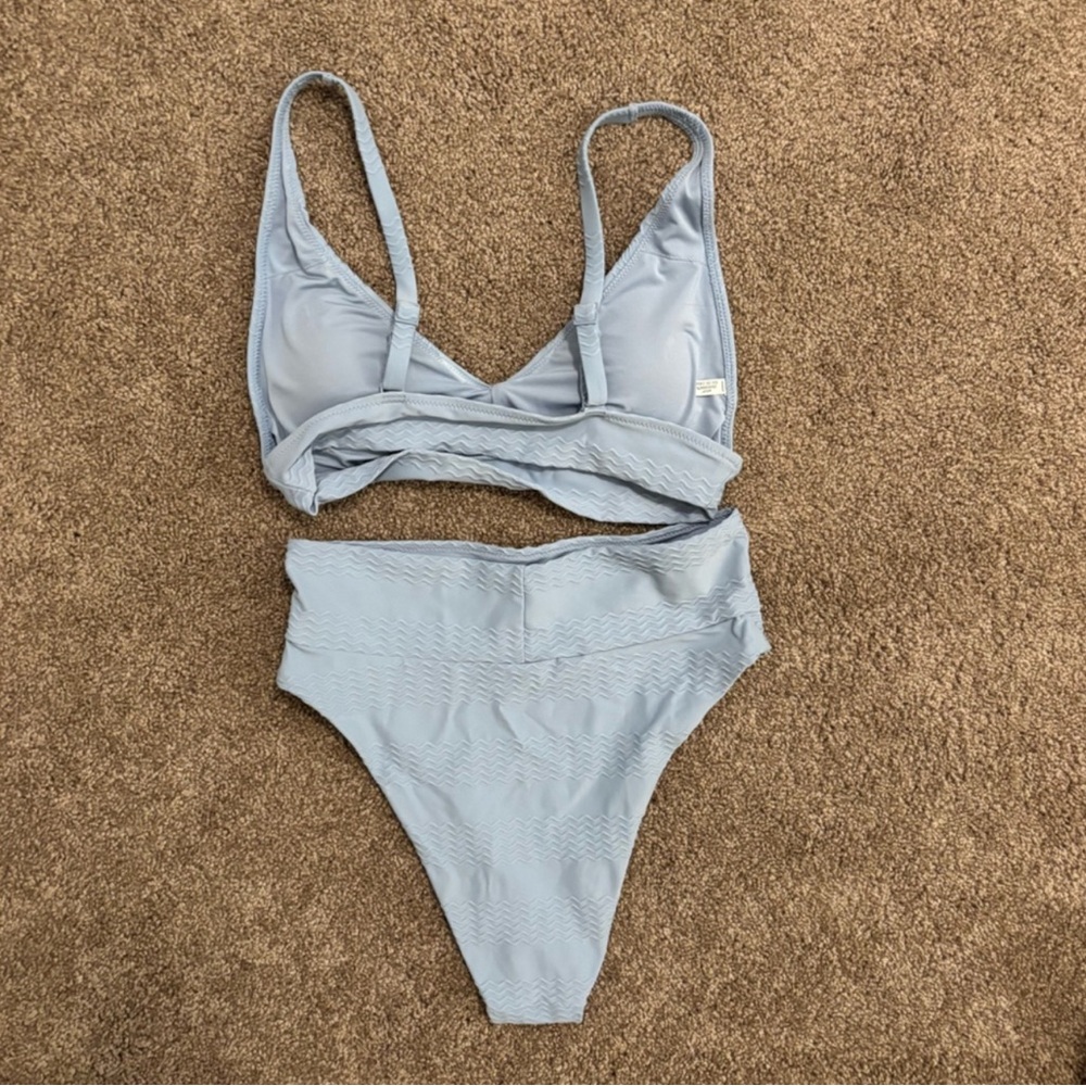Aerie light blue bikini set (cheeky bottoms) - Picture 2 of 2